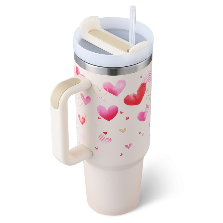 Valentine’s Day gift stainless steel coffee tumbler