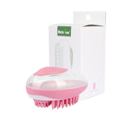 2-in-1 Dog Cat Bath Brush – Soft Silicone Pet Grooming & Massage Comb