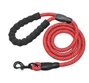 Reflective Nylon Dog Leash – Heavy Duty Pet Leash Rope for Small, Medium, and Large Dogs