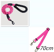 Reflective Nylon Dog Leash – Heavy Duty Pet Leash Rope for Small, Medium, and Large Dogs