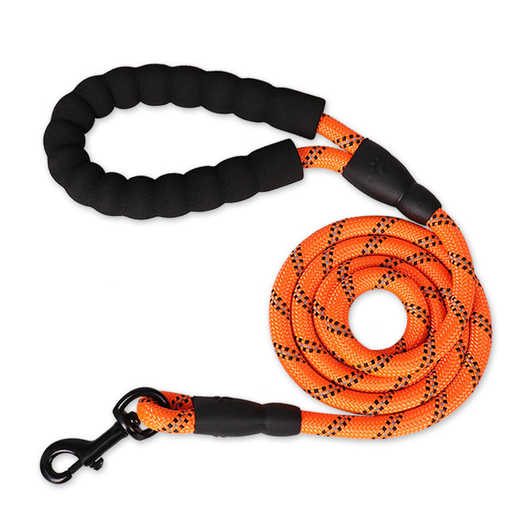 Reflective Nylon Dog Leash – Heavy Duty Pet Leash Rope for Small, Medium, and Large Dogs