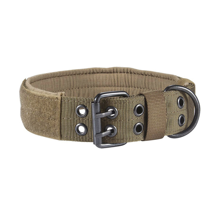 Adjustable dog collar with Velcro ID patch panel