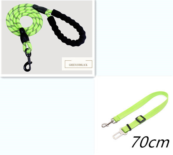 Reflective Nylon Dog Leash – Heavy Duty Pet Leash Rope for Small, Medium, and Large Dogs