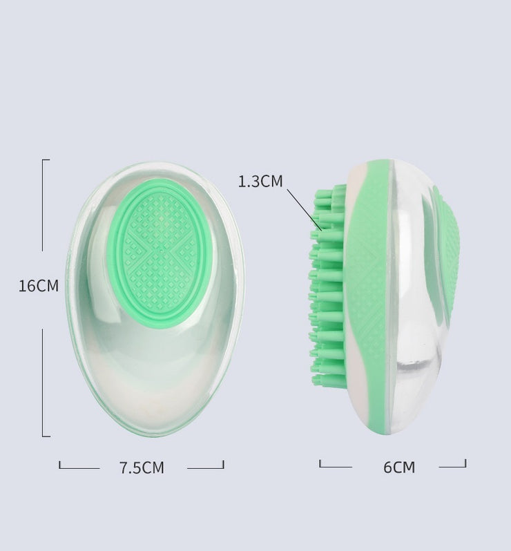 Pet grooming and massage brush for dogs and cats