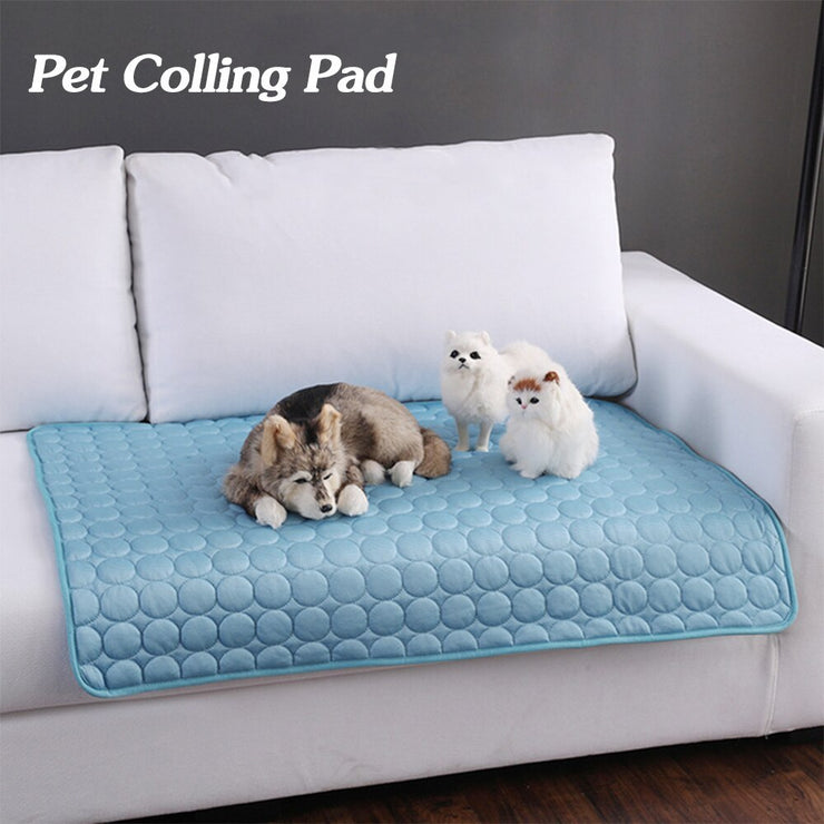 Pet cooling pad ice silk for dogs and cats summer heat relief