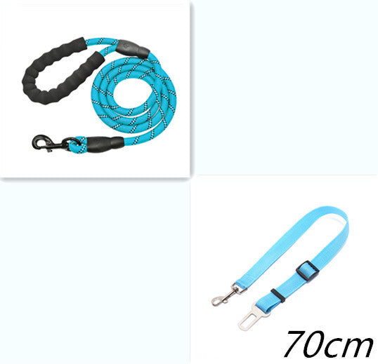 Non-slip padded dog leash handle for comfort