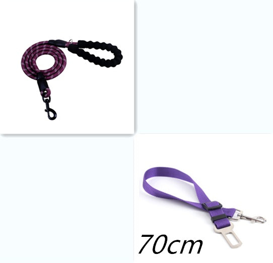 Reflective Nylon Dog Leash – Heavy Duty Pet Leash Rope for Small, Medium, and Large Dogs