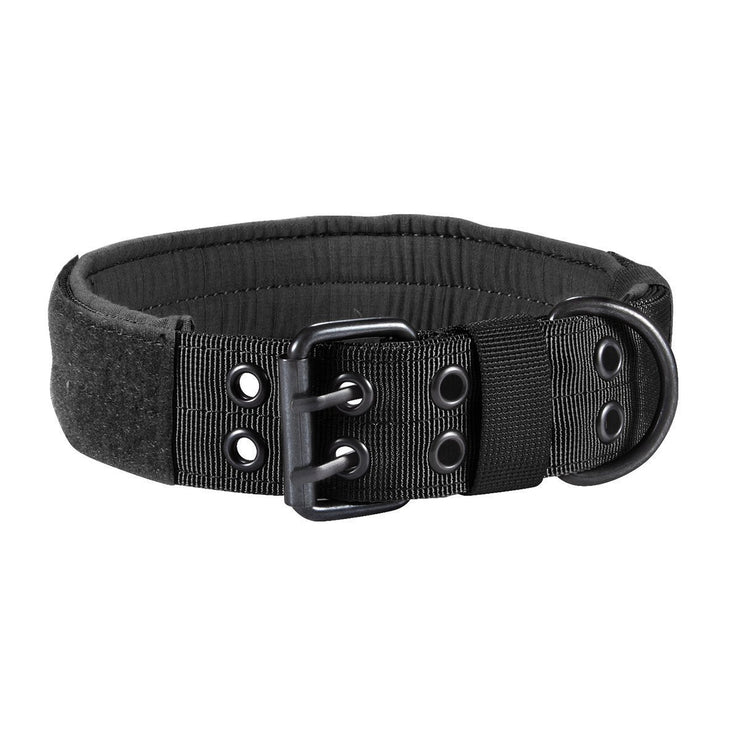 Heavy-duty pet collar with padded comfort lining