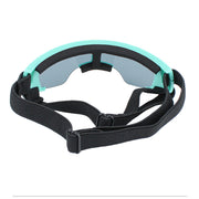 Blue sun-proof dog goggles with adjustable strap