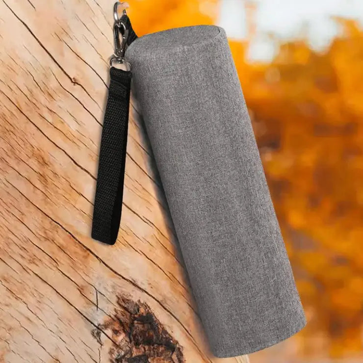 Insulated golf bag beer sleeve in gray