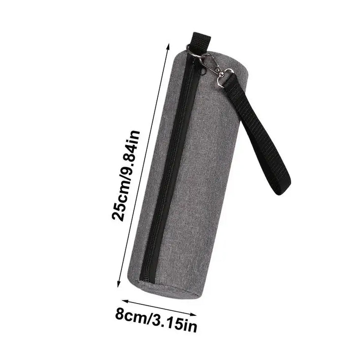 Insulated golf bag beer sleeve in gray