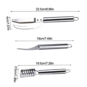 Shrimp cleaner and fish scaler 3-in-1 seafood tools