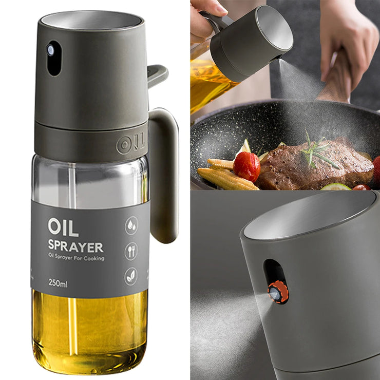 Olive oil spray bottle with fine mist nozzle for cooking