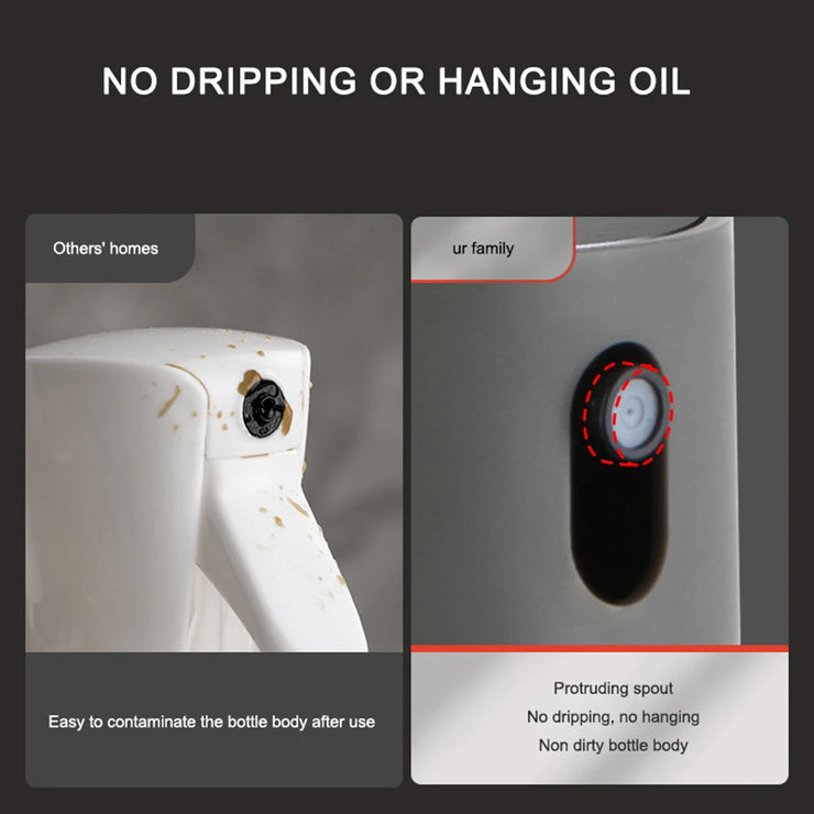 No-drip olive oil dispenser 