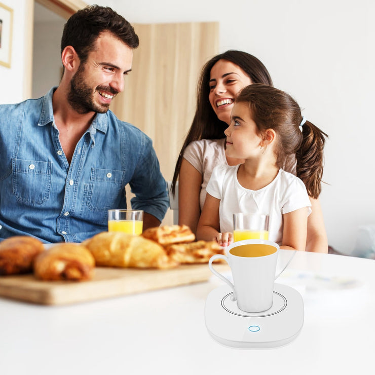 Beverage warmer for coffee, tea, and milk with temperature control