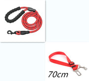 Reflective Nylon Dog Leash – Heavy Duty Pet Leash Rope for Small, Medium, and Large Dogs