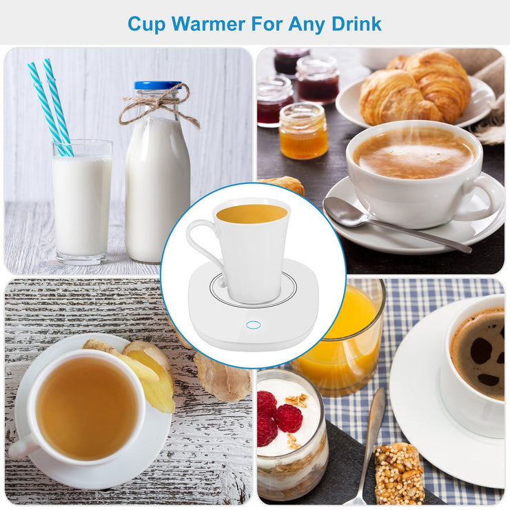 Coffee Mug Warmer with Auto Shut Off – Electric Beverage Heater for Coffee, Tea & Milk