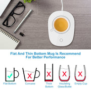 Coffee Mug Warmer with Auto Shut Off – Electric Beverage Heater for Coffee, Tea & Milk