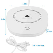 Flat bottom mug on smart coffee warmer